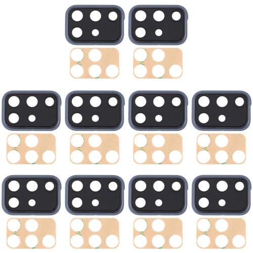 Capuchon d'objectif d'appareil photo Samsung Galaxy A71 (10 pièces) (Noir)