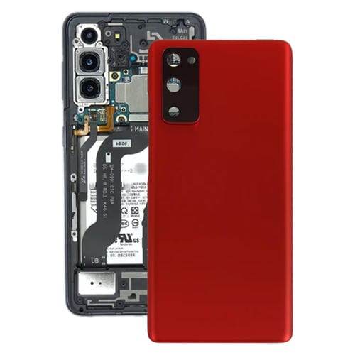 Cover Posteriore della Batteria Samsung Galaxy S20 FE con Obiettivo della Fotocamera (Rosso)