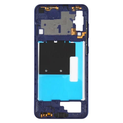 Cadre Moyen Biseauté Plaque Samsung Galaxy A60 (Bleu)