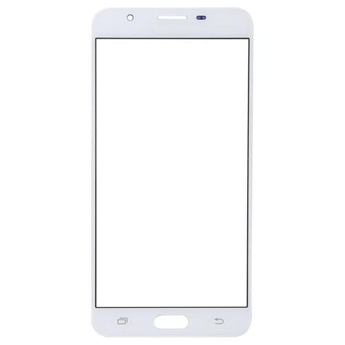 Verre Lentilles Extérieur Écran Samsung Galaxy J7 Prime On7 (Blanc)