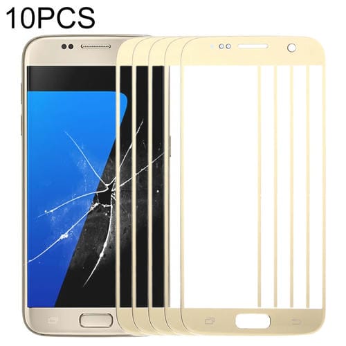 Frontbildschirm Samsung Galaxy S7/G930 Außenglaslinse (Gold) (10 Stück)