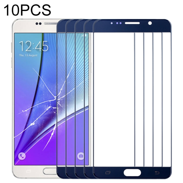 Écran Avant Lentille en Verre Samsung Galaxy Note 5 (10pcs) (Bleu Foncé)
