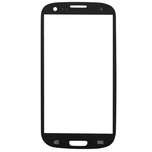 Ecrã Frontal de Vidro Samsung Galaxy S3/i9300 (2013) (Preto) Lente Exterior 10pcs