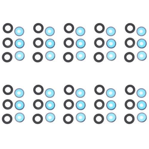 Objectif de caméra arrière Samsung Galaxy A52 SM-A525 (10 pièces)