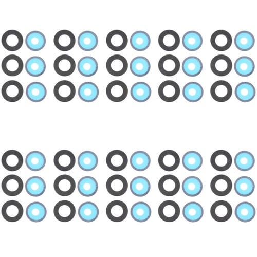 Objectif de caméra arrière Samsung Galaxy A52 5G SM-A526 (10 pièces)