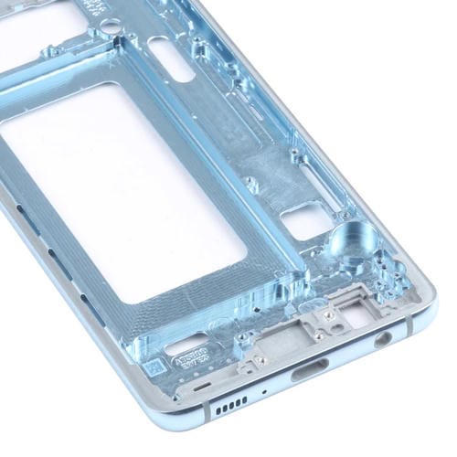Plaque de lunette de cadre moyen Samsung Galaxy S10 (Bleu)