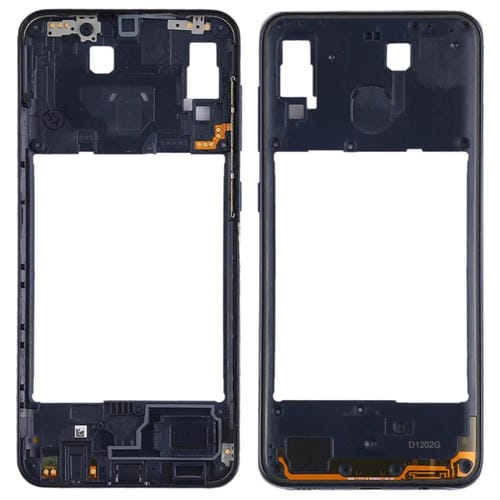 Meio Bisel de Moldura para Samsung Galaxy A20 (Preto)