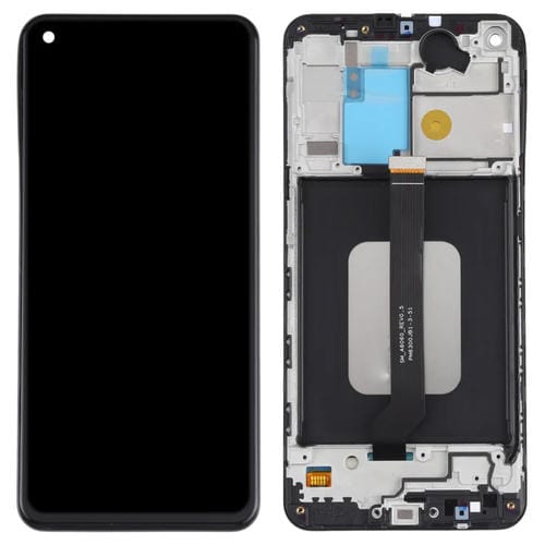 Écran LCD Samsung Galaxy A60 SM-A606 avec cadre (Noir)