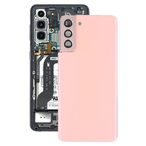 Tapa Trasera Samsung Galaxy S21+ 5G con Cubierta Lente Cámara (Rosa)
