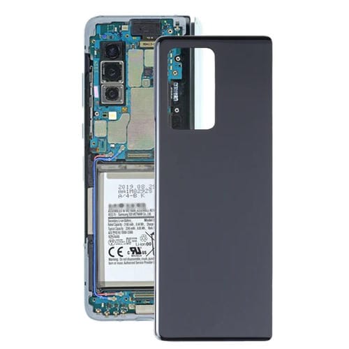 Couvercle arrière en verre de la batterie Samsung Galaxy Z Fold2 5G SM-F916B (Noir)