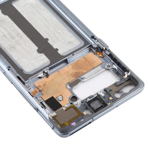 Placa de Bisel de Marco Medio con Teclas Laterales Samsung Galaxy S10 5G (Gris)