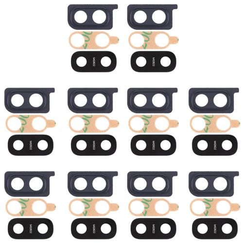 Copertura Obiettivo Fotocamera Samsung Galaxy A20 (10 Pezzi) (Nero)