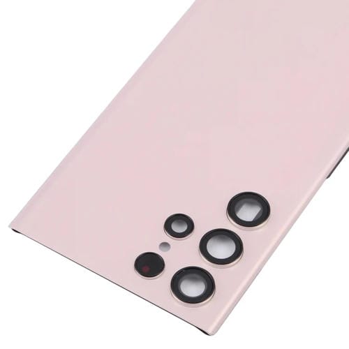 Couvercle arrière compatible avec Samsung Galaxy S22 Ultra 5G SM-S908B (Or) de batterie et objectif appareil photo