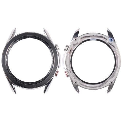 Placa de Bisel Samsung Galaxy Watch 3 45mm SM-R840 Pantalla LCD (Plateado)