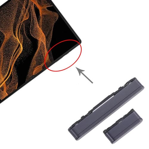 Botones Samsung Galaxy Tab S8 Ultra SM-X906 Control Encendido y Volumen (Negro)