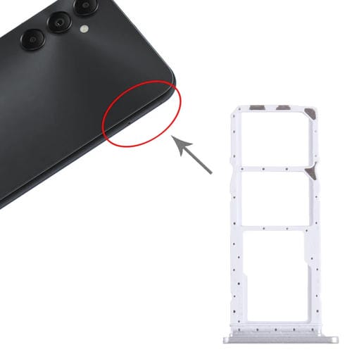 Tabuleiro Cartão SIM e Micro SD Samsung Galaxy A05s SM-A057 (Prata)