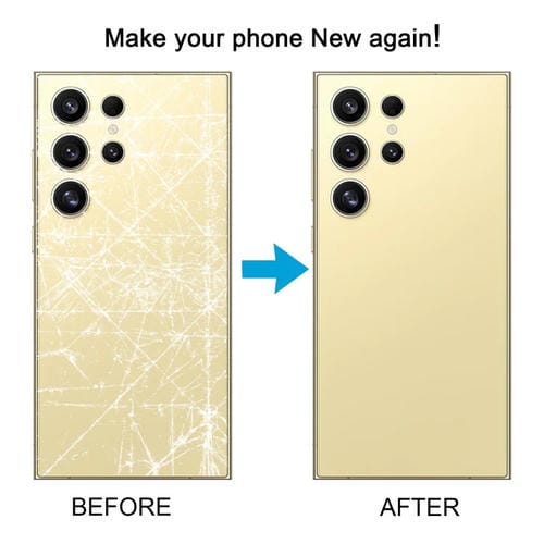 Couvercle arrière de batterie Samsung Galaxy S24 Ultra SM-S928B avec couvercle de lentille de caméra (Gris)