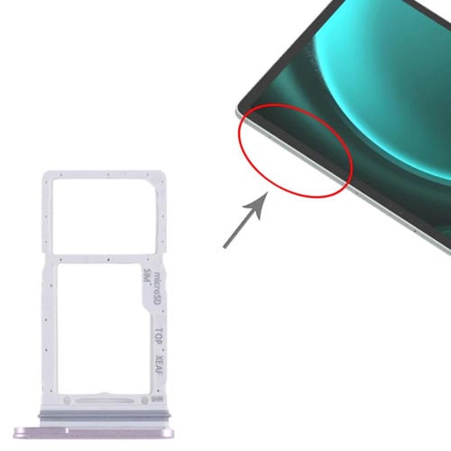 SIM Card and Micro SD Tray Samsung Galaxy Tab S9 FE+ 5G SM-X610 (Purple)