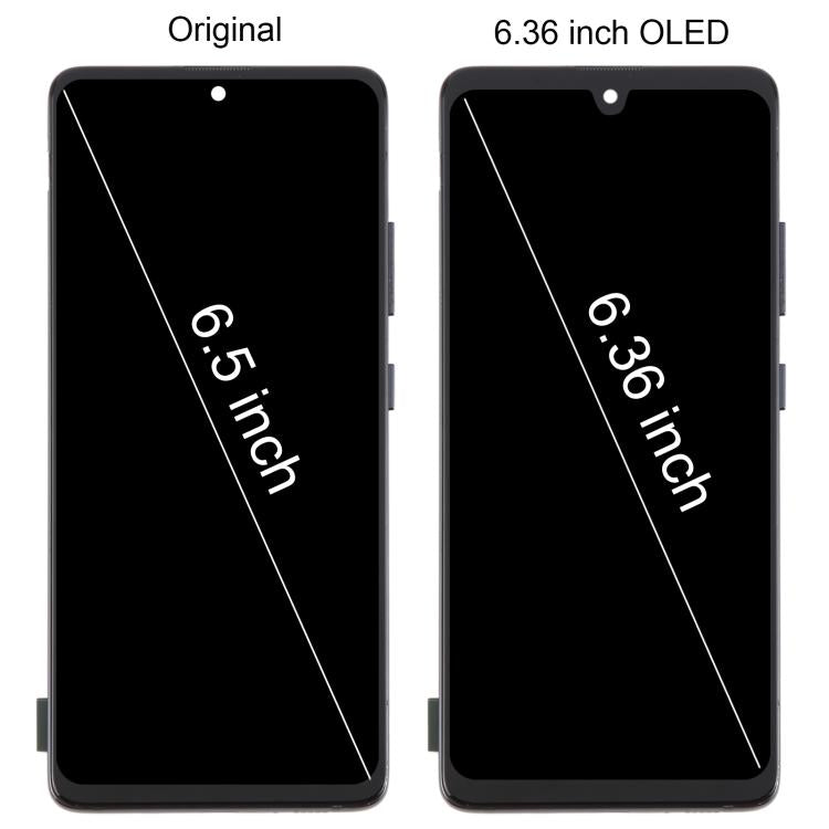Schermo OLED da 6,36" con cornice per Samsung Galaxy A51 5G SM-A516 (Rosa)