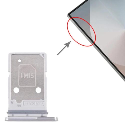 Tabuleiro Cartão SIM Samsung Galaxy Z Fold7 SM-F966B (Prateada)