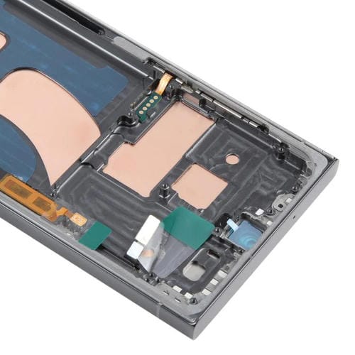 Pantalla LCD TFT de 6,72 pulgadas para Samsung Galaxy S23 Ultra SM-S918B, digitalizador completo con marco, sin identificación de huellas dactilares (verde)