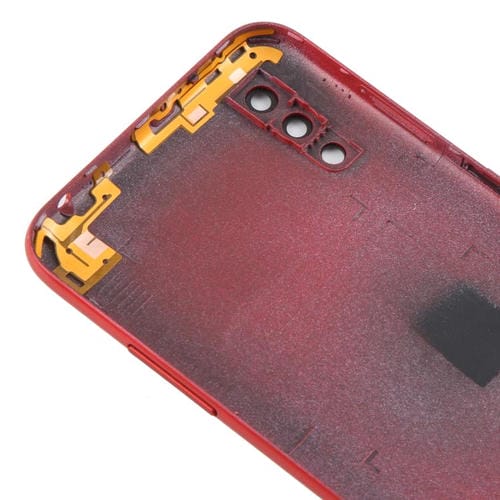 Carcasa trasera con tapa para lente de cámara para Samsung Galaxy A01 SM-A015F (roja)