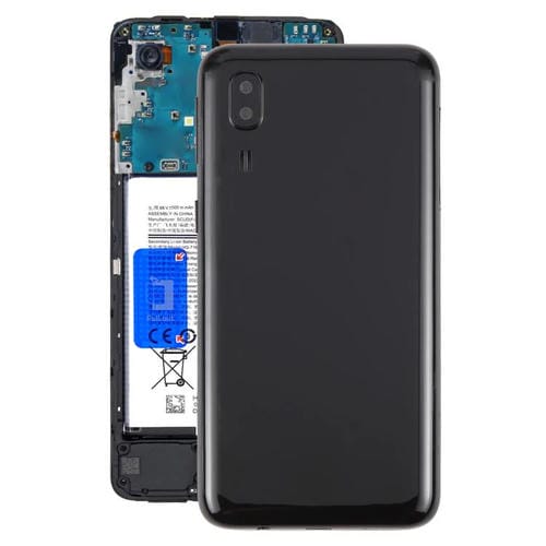 Carcasa trasera con tapa para lente de cámara (gris) para Samsung Galaxy A2 Core SM-A260F