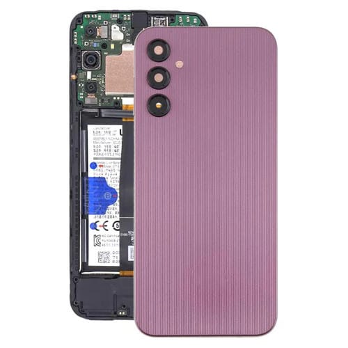 Carcasa trasera con tapa para lente de cámara para Samsung Galaxy A14 SM-A145F (morado)