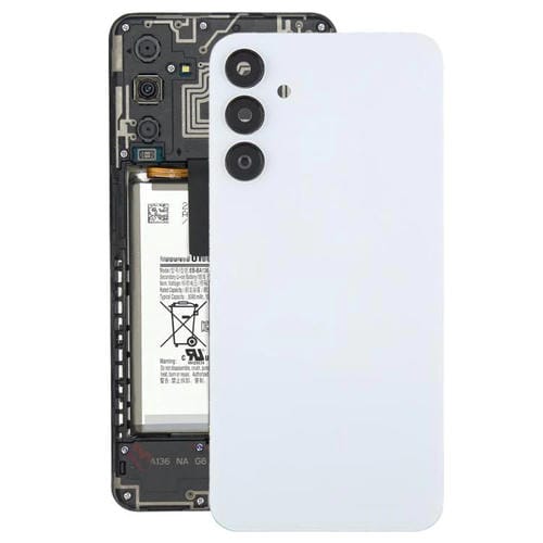 Carcasa trasera con tapa para lente de cámara para Samsung Galaxy A15 SM-A155F (blanca)