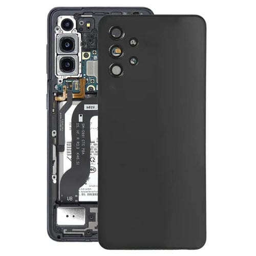 Tapa trasera de batería y lente de cámara para Samsung Galaxy A32 4G SM-A325F (negro)