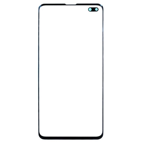 Lente de Cristal Exterior Samsung Galaxy S10+ SM-G975F / DS Pantalla Frontal (Negro)