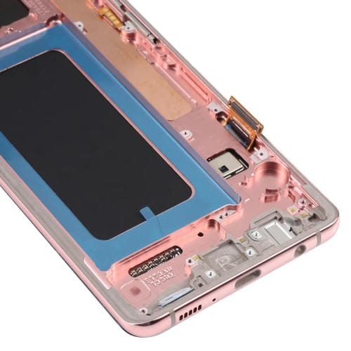 Schermo LCD Super AMOLED Samsung Galaxy S10+ con Cornice (Rosa)