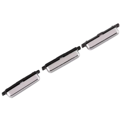 Juego de Teclas Laterales Samsung Galaxy S6 (Plata) - de Botón de Encendido y Volumen