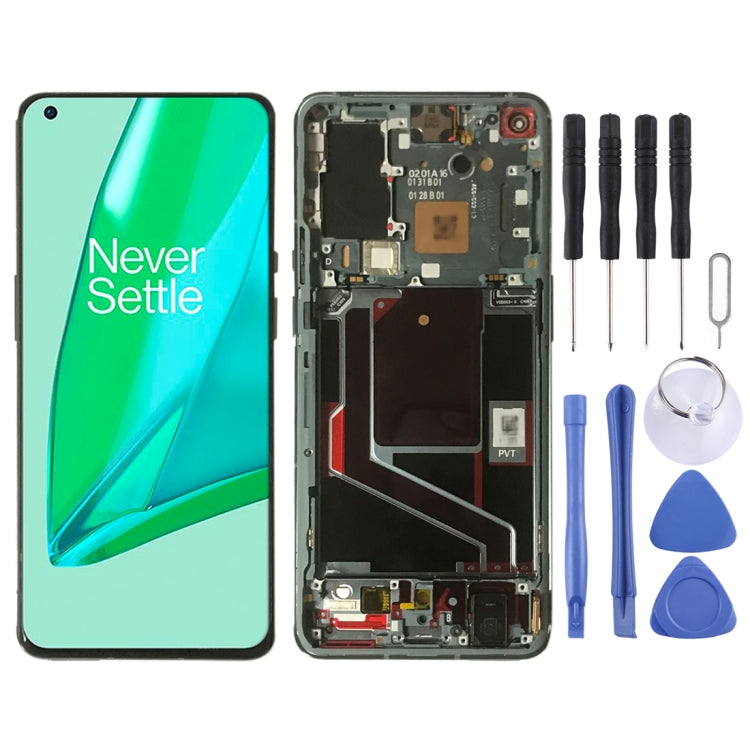 LCD-Bildschirm OnePlus 9 Pro LE2121 LE2125 LE2123 LE2120 (Grün)