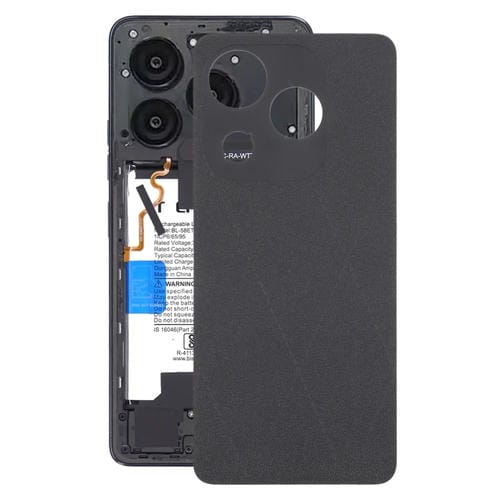 Rückseite des Akkudeckels Tecno Spark 20C Originalabdeckung (Schwarz)
