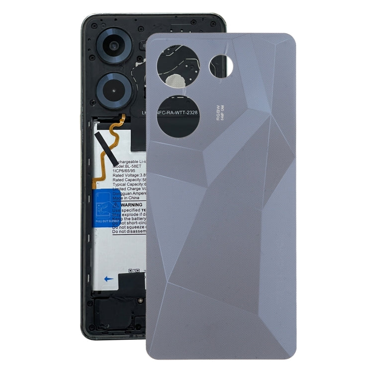 Couvercle arrière de batterie Tecno Camon 20 (Noir) Original
