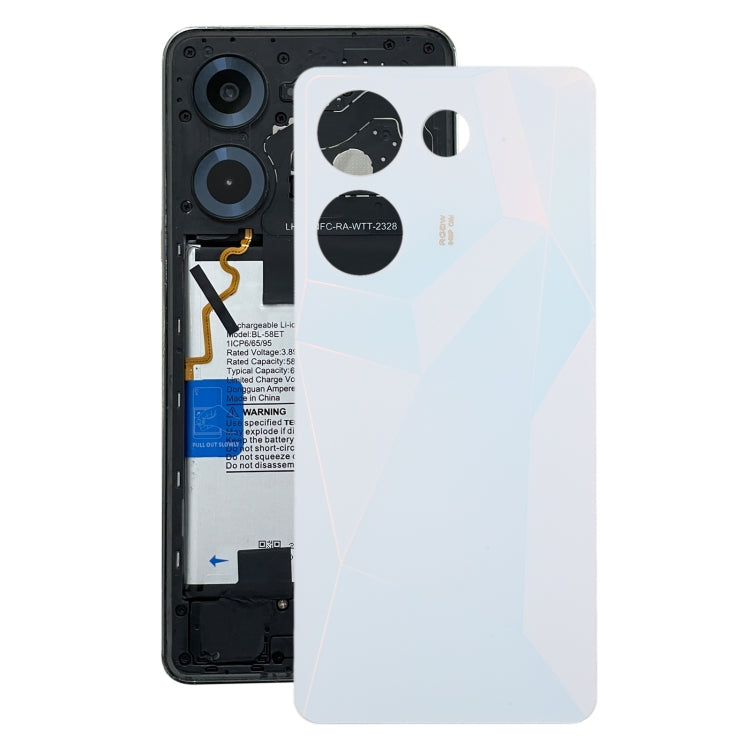Back Cover of Battery Tecno Camon 20 Pro (White) Original