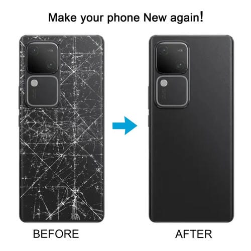 Couvercle arrière de batterie Vivo S18 5G avec couvercle de lentille de caméra (Noir)