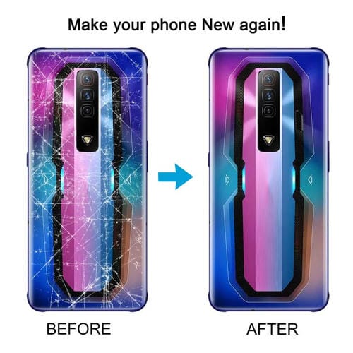 Rückseite des Batterieglases ZTE Nubia Red Magic 7 Nx679J (Transparent)