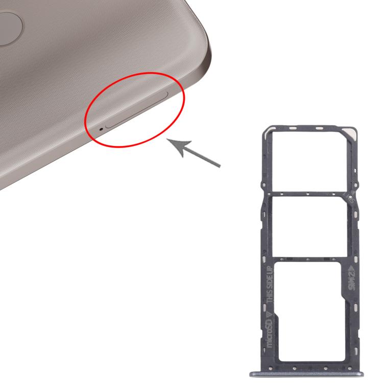 SIM Card Tray Original Nokia C22 + Micro SD Card Tray (Black)