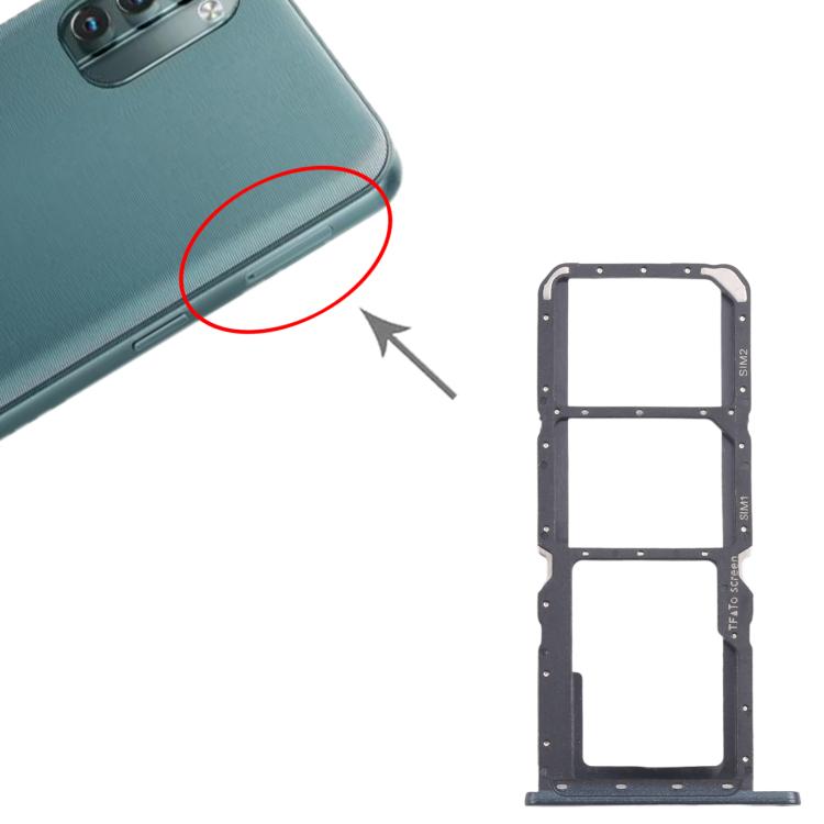 SIM Card Tray Original Nokia G11 + Micro SD Tray (Black)