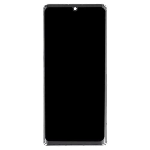 Écran complet original LG Velvet 5G Version USA avec cadre (argenté)