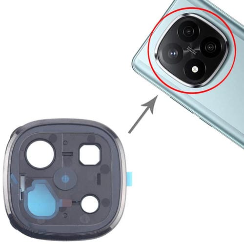 Cornice dell'obiettivo della fotocamera posteriore Xiaomi Redmi Note 14 Pro + 5G (Nero)