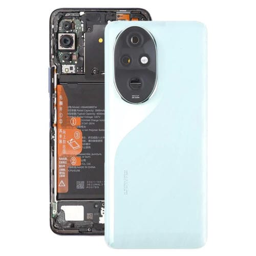Tapa trasera de batería OEM con tapa para lente de cámara para Honor 200 Pro (verde)