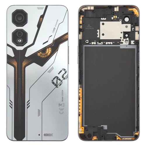 Tapa Trasera de Batería y Lente de Cámara ZTE Nubia Neo 2 Z2352N (Plateada)