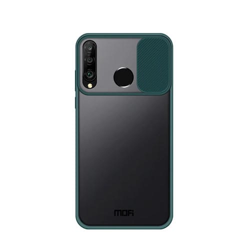Para Huawei P30 lite MOFI Xing Dun Series PC + TPU Anti-peep Carcasa protectora impermeable y anti-caída todo incluido, translúcido mate (verde)
