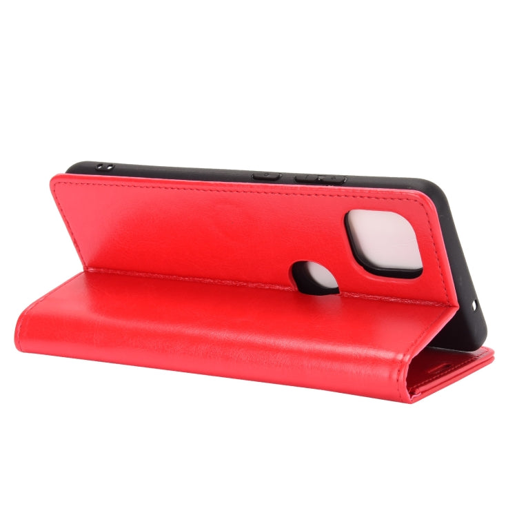 Para Motorola Moto G 5G R64 Textura Funda protectora con tapa horizontal única con soporte y ranuras para tarjetas y billetera y marco de fotos (rojo)