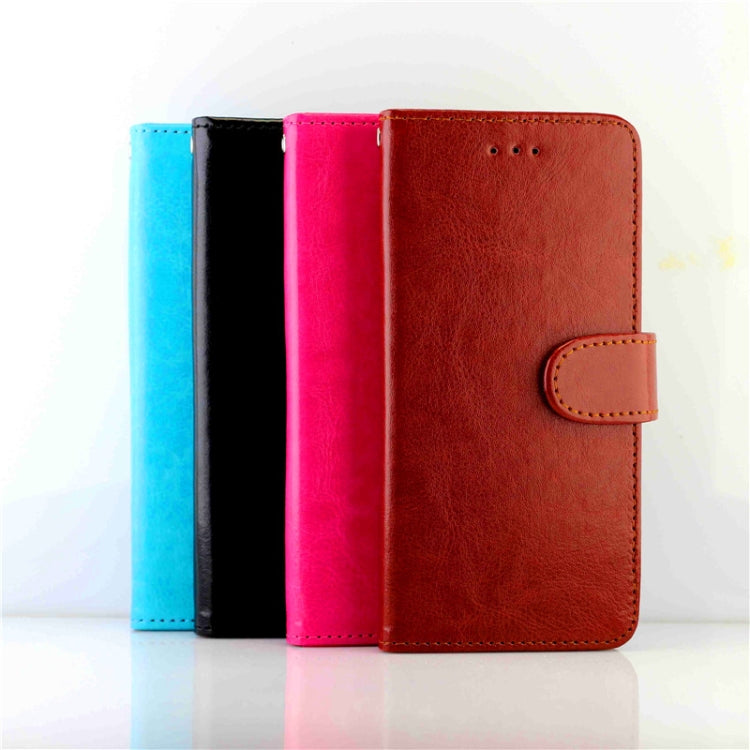 Funda protectora con tapa horizontal de cuero con textura de caballo loco para Huawei Mate 40 con soporte y ranuras para tarjetas, billetera y marco de fotos (azul claro)