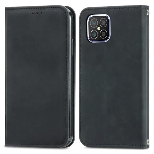 Para Huawei Nova 8 SE Retro Siente Sienta Asunto Magnético Funda de cuero Horizontal Flip con Titular y Slots de Tarjetas y Marco de Photo (Negro)