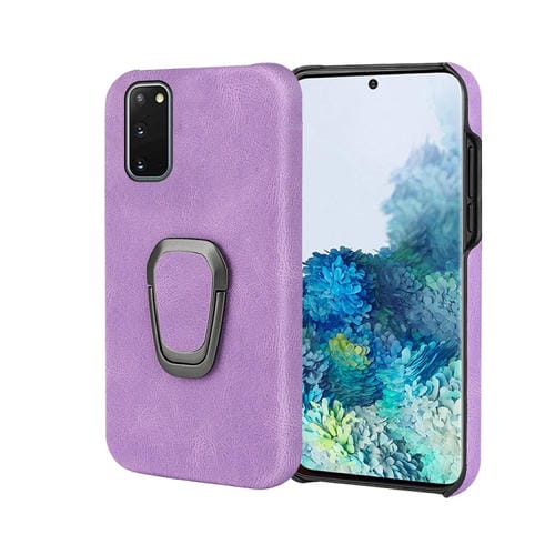 Funda Telefónica de Pu Samsung Galaxy S20 Titular de Anillo (Púrpura)